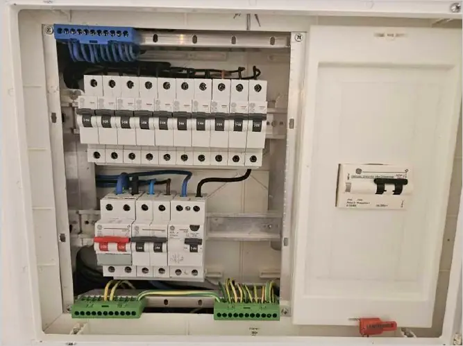 Electrical installation inspected and tested throughout.